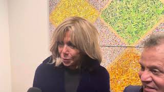 Brigitte Macron visite l’exposition de l’artiste Mehdi Qotbi à l’IMA [upl. by Nevram]