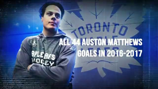 Watch all 44 of Auston Matthews goals from the 201617 NHL season [upl. by Eloken963]