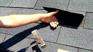 How to Replace a Roof Shingle The RIGHT Way [upl. by Seuqramed]