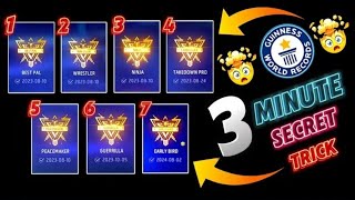 How to Complete Achievement Mission in 1 Days🤫  Freefire Achievement Mission New Trick💯 Free Emote [upl. by Lihka]