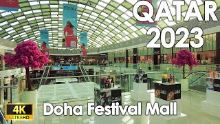 Doha Festival City 2023  QATAR 4K UHD 60FPS qatar mall walkthrough [upl. by Allemac]