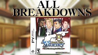 SPOILERS Phoenix Wright Contempt of Court  All Breakdowns [upl. by Clea899]