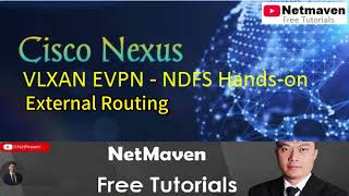 3 Nexus VXLAN EVPN NDFC Handson  External Routing [upl. by Schear185]