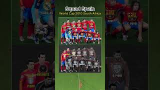 Squad Spain World Cup 2010 South Africa shortsfeed [upl. by Anos]