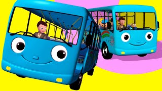 Wheels On The Bus  Blue  Popular Nursery Rhymes for Babies  Best Kids Songs [upl. by Yaakov]