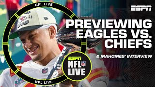 THE REMATCH Eagles vs Chiefs break down for Monday Night Football 🏈  NFL Live [upl. by Munson]