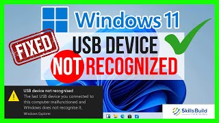 🔥 How to Fix USB Device Not Recognized in Windows 11 FAST [upl. by Ellehcan]