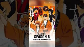 Haikyuu Season 5 Release Date and News haikyuuseason5 haikyuu anime updates relessedate [upl. by Oaoj]