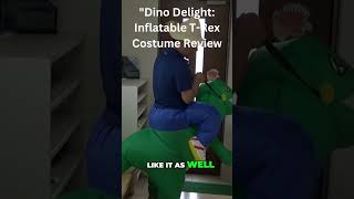 Dino Delight Inflatable TRex Costume Review shortsvideo shorts trexcostumehalloweentrex [upl. by Ballou]