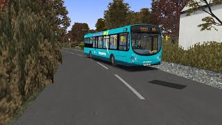 OMSI 2  Lincolnshire V21 Masterbus Veiling Wright Pulsar VDL SB200 Route 95 to Retford Thrash [upl. by Yael]