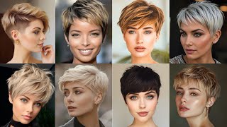 Short Asymmetrical Pixie Cut 2024 Haircut Trends Female Pixie Cut For Thin Hair Undercut Pixie [upl. by Akiam]