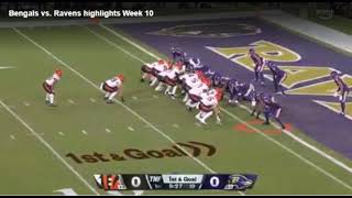 Bengals Ravens Lamar Jacksons 4 TD passes power [upl. by Eldnek398]