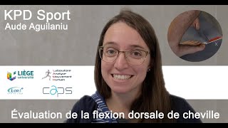 Evaluation de la flexion dorsale de cheville WBLT [upl. by Icnarf444]