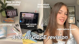 How to revise for Alevel GCSE exams  last minute revision what I regret amp best tips [upl. by Akena]