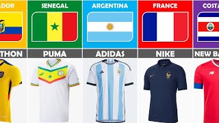 List of Jersey Apparel on FIFA World Cup Qatar 2022 by azfootball4123 [upl. by Ahsennod487]