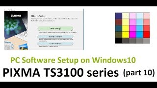 PIXMA TS3150 TS3120 series part10  Setup to Windows 10 PC [upl. by Yennep]