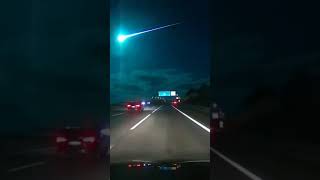 Meanwhile in Portugal Green Meteor Sighting At Night [upl. by Vinn]