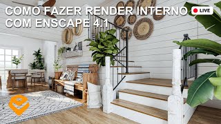 O SEGREDO para fazer RENDER INTERNO com ENSCAPE 41  Passo a Passo Completo [upl. by Carolynn]