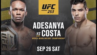 Israel Adesanya v Paulo Costa UFC 253 Full Fight Replay [upl. by Atnahsa]