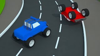 Cars Race amp Crashes for Kids Cartoon for Children [upl. by Ahcas]