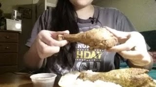 ASMR Eating Sticky Rice with Chicken [upl. by Yma]