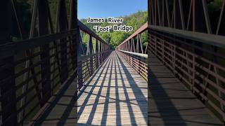 Appalachian Trail James River Foot Bridge appalachiantrail adventure hiking backpack [upl. by Estas]