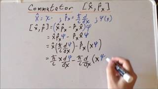 Commutator linear momentum and position [upl. by Suissac]