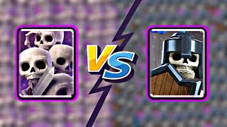 SKELETON ARMY vs GUARDS CLASH ROYALE  BATTLE OF CARDS [upl. by Retse]