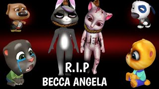 RIP BECCA and ANGELA 😭  My Talking Tom Friends  AMONG US [upl. by Eyllom570]