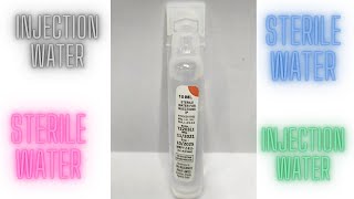 10 ML Sterile water for injections IP  medicallabtechnologysajal6903 [upl. by Grekin627]