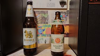 Ultimate Supermarket Lager Championship  Round 1  Schneider Helles v Singha [upl. by Norrie]