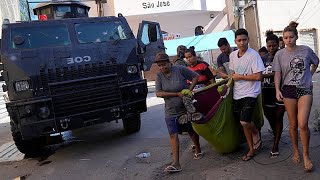 Quarta operação policial mais mortífera nas favelas do Rio de Janeiro faz 18 mortos [upl. by Downs]