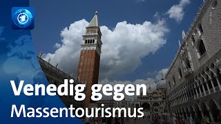 Kampf gegen den Massentourismus in Venedig [upl. by Olenka930]