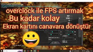 Overclock nasıl yapılır cok BASİT fps artırma 2024 [upl. by Marienthal]