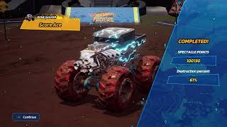 HOT WHEELS BONE SHAKER MONSTER TRUCK FREESTYLE [upl. by Lockhart]