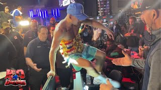 😳WOW😳 Teofimo Lopez LEAPS over to CONFRONT media after Josh Taylor W teofimolopez joshtaylor [upl. by Nalyac]