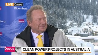 Billionaire Forrest Renews Fortescues Clean Power Rush Davos 2024 [upl. by Cogswell]