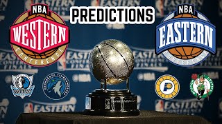 NBA East and West Conference Finals Predictions 2024 [upl. by Wj]