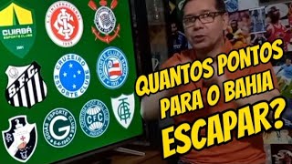 VEJA QUANTOS PONTOS PARA BAHIA ESCAPAR DO REBAIXAMENTO QUEM VAI CAIR [upl. by Castorina]