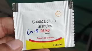 D3 hd granules uses in hindi  d3 hd granules uses price  granules d3 hd dose d3hd tablets [upl. by Ahseat]