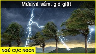 Tuyệt đỉnh ngủ ngon  tiếng mưa và sấm gió giật cực mạnh  NHƯ THẬT「 Nhạc thư giãn 」 [upl. by Hanan475]