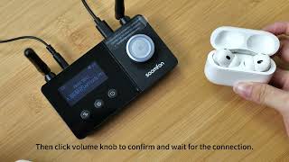 How to connect with bluetooth transmitter and receiver SKU BT32 [upl. by Ainotal]