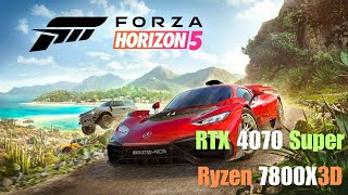 RTX 4070 Super  Ryzen 7 7800X3D  Test in Forza 5  RTX 4070 S Gaming [upl. by Ahsinyd]