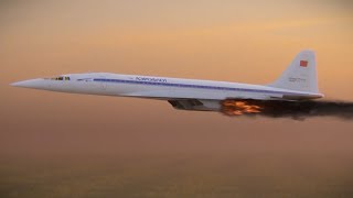 1978 Yegoryevsk Tupolev Tu144 crash  Animation [upl. by Adnic714]