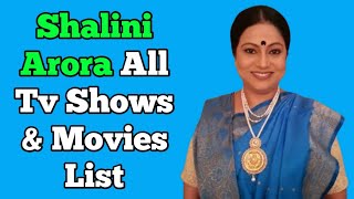 Shalini Arora All Tv Serials List  Full Filmography  Tose Naina Milaike [upl. by Edya]