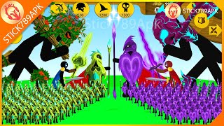 STICK FIGURE FINAL BOSS LEAF XIPHOS VS MEGA GIANT BOSS VAMPIRE  Stick War Legacy Mod  Stick789Apk [upl. by Hayimas]