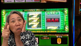 hitting some crazy line hits in money hits slot machine  Banana Slots casino vegas money [upl. by Assehc]