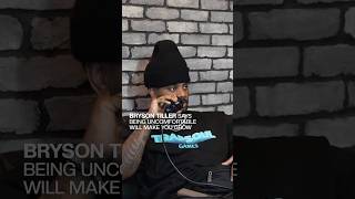 Bryson Tiller says being uncomfortable will make you grow 👀 [upl. by Tyrus]