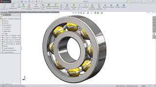 SolidWorks tutorial  Design And Assembly of Ball Bearing in SolidWorks  SolidWorks [upl. by Acilejna350]