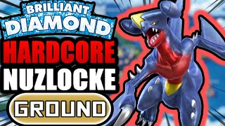 Pokémon Brilliant Diamond Hardcore Nuzlocke  Ground Type Pokémon Only No items No overleveling [upl. by Emirej]